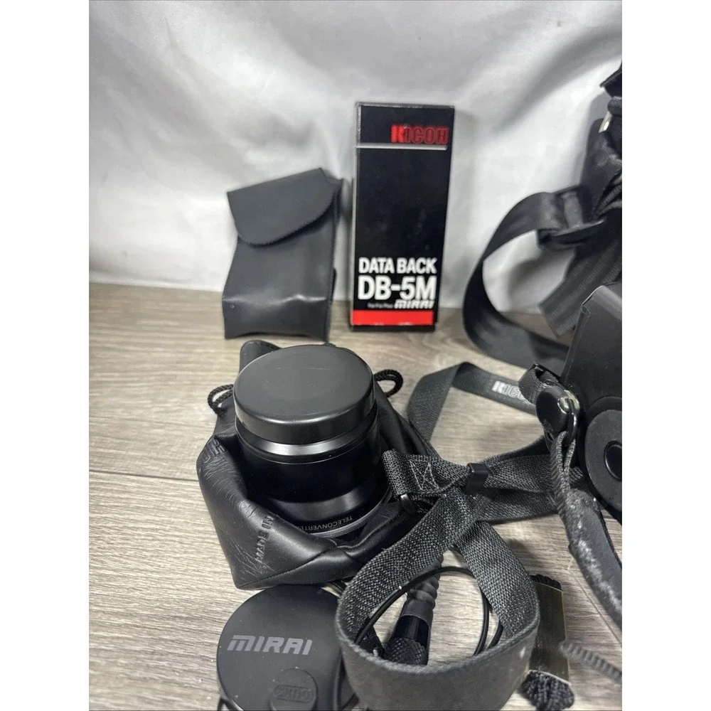 RICOH Mirai AF Zoom 35mm 35-135mm Macro Film Camera Power TESTED W Accessories